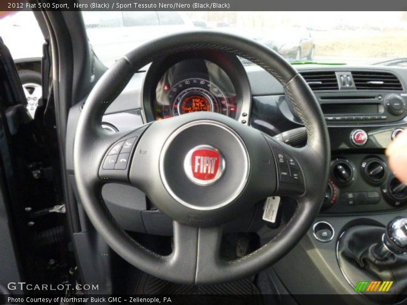 Nero (Black) / Sport Tessuto Nero/Nero (Black/Black) 2012 Fiat 500 Sport