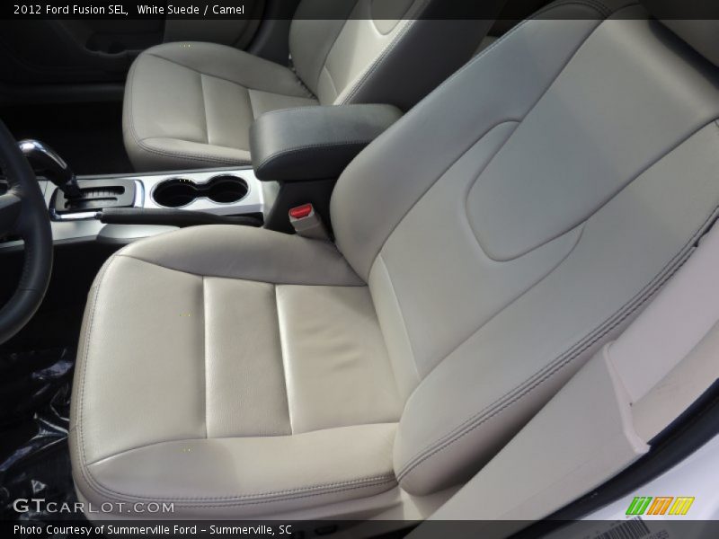 White Suede / Camel 2012 Ford Fusion SEL