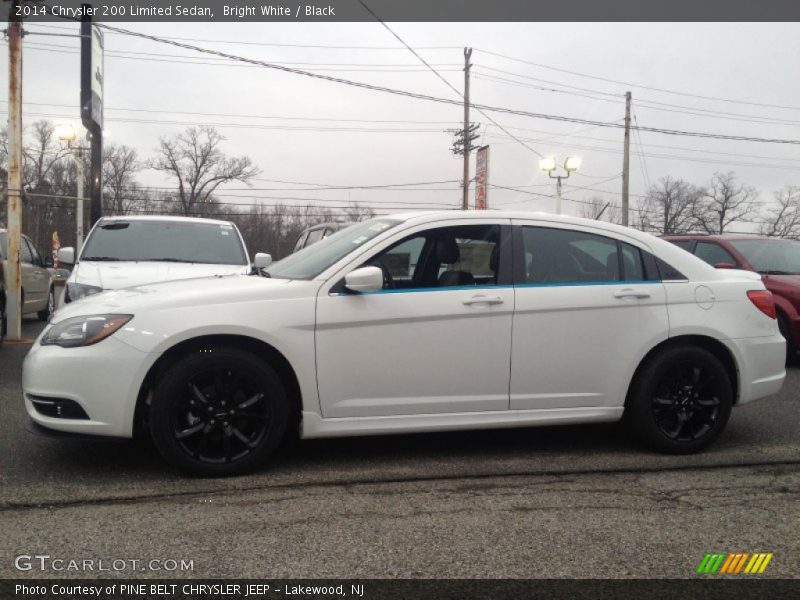 Bright White / Black 2014 Chrysler 200 Limited Sedan