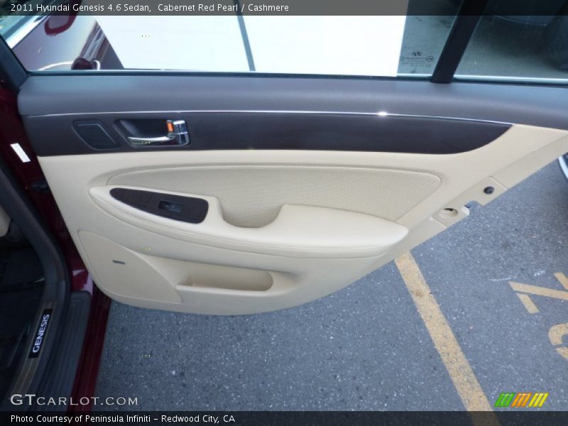 Cabernet Red Pearl / Cashmere 2011 Hyundai Genesis 4.6 Sedan