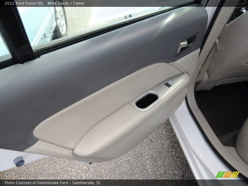 White Suede / Camel 2012 Ford Fusion SEL