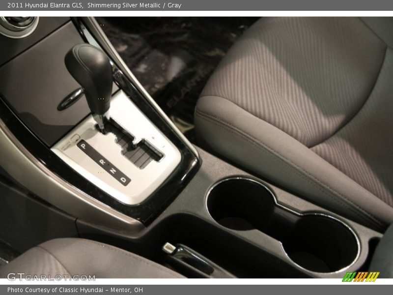 Shimmering Silver Metallic / Gray 2011 Hyundai Elantra GLS