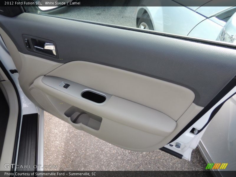 White Suede / Camel 2012 Ford Fusion SEL