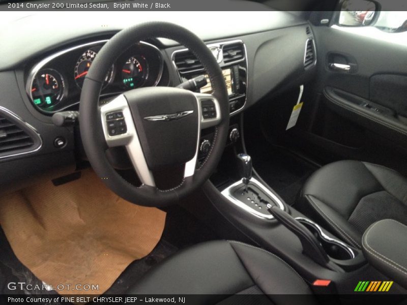 Bright White / Black 2014 Chrysler 200 Limited Sedan
