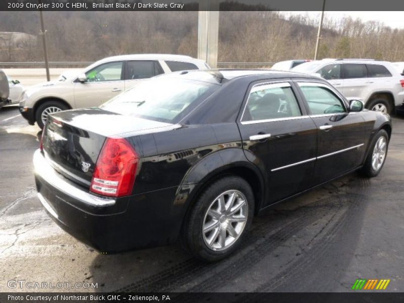 Brilliant Black / Dark Slate Gray 2009 Chrysler 300 C HEMI