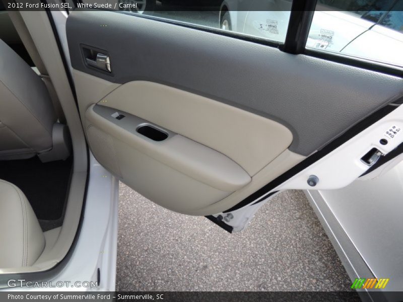 White Suede / Camel 2012 Ford Fusion SEL