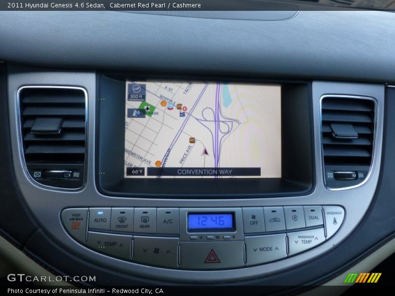Cabernet Red Pearl / Cashmere 2011 Hyundai Genesis 4.6 Sedan