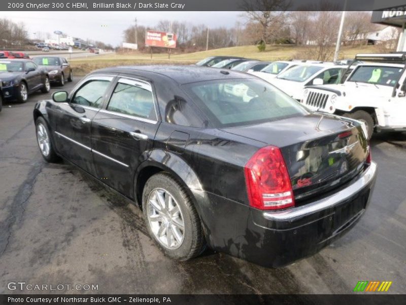 Brilliant Black / Dark Slate Gray 2009 Chrysler 300 C HEMI