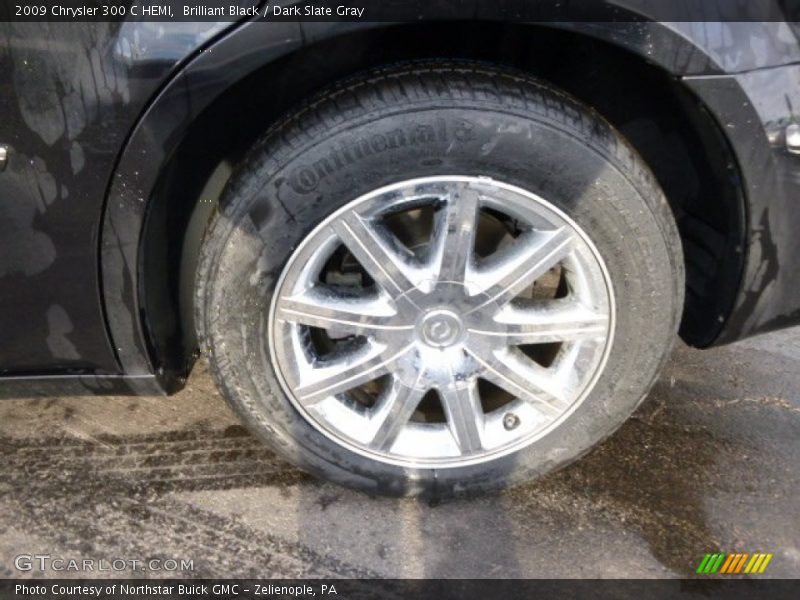 Brilliant Black / Dark Slate Gray 2009 Chrysler 300 C HEMI
