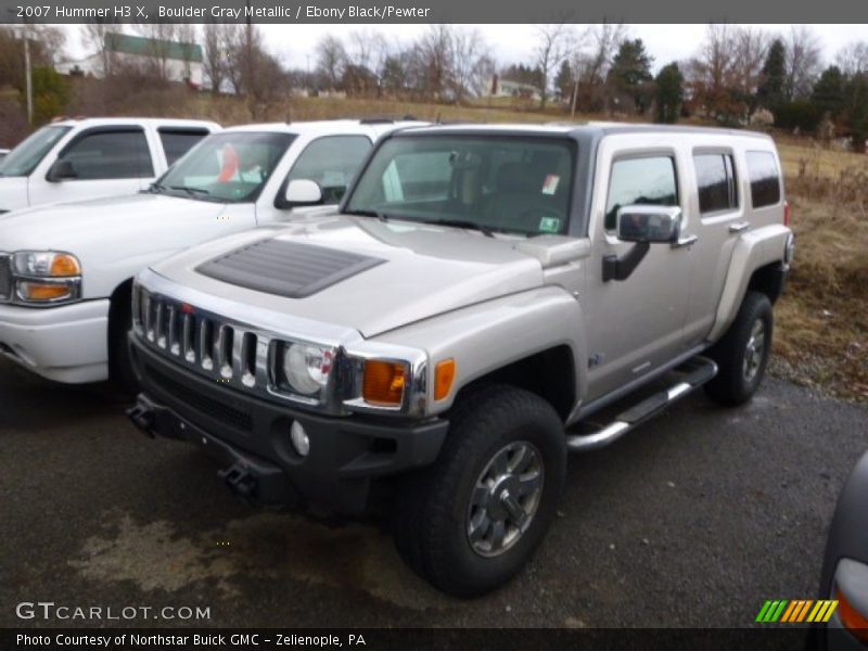 Boulder Gray Metallic / Ebony Black/Pewter 2007 Hummer H3 X