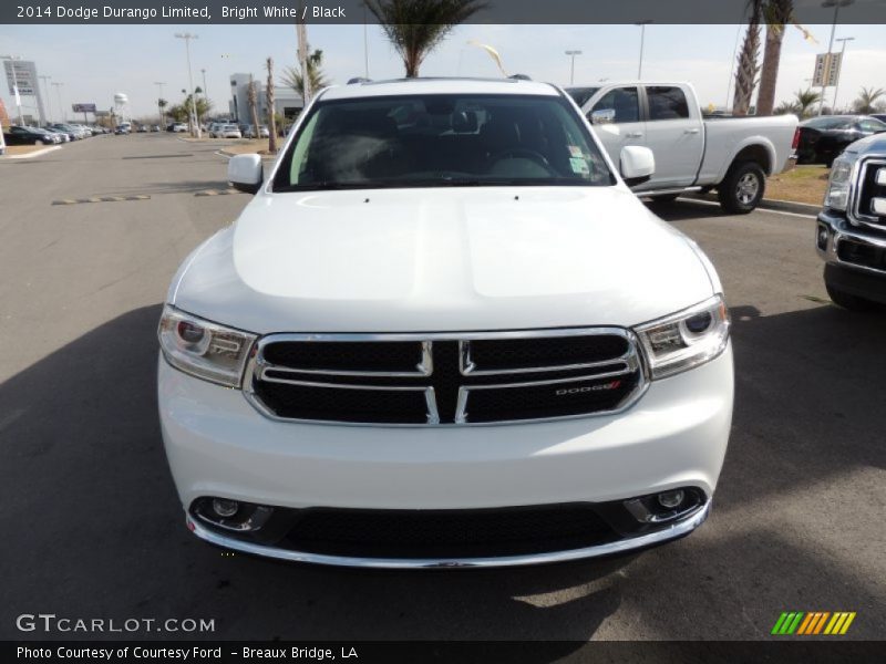 Bright White / Black 2014 Dodge Durango Limited