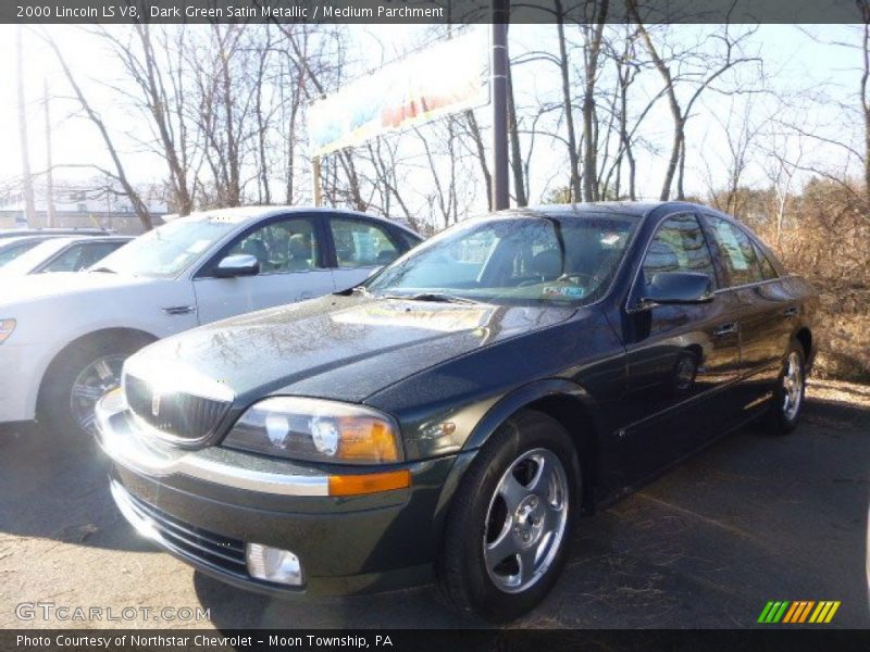 Dark Green Satin Metallic / Medium Parchment 2000 Lincoln LS V8