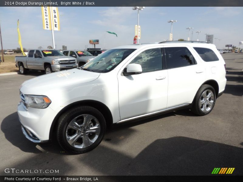 Bright White / Black 2014 Dodge Durango Limited