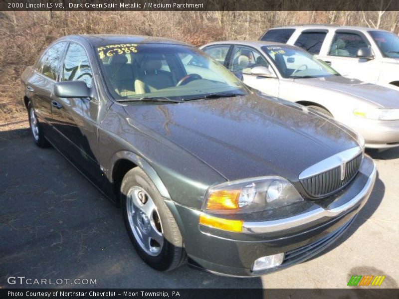 Dark Green Satin Metallic / Medium Parchment 2000 Lincoln LS V8