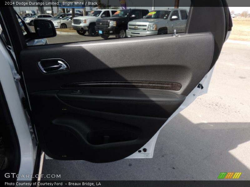 Bright White / Black 2014 Dodge Durango Limited