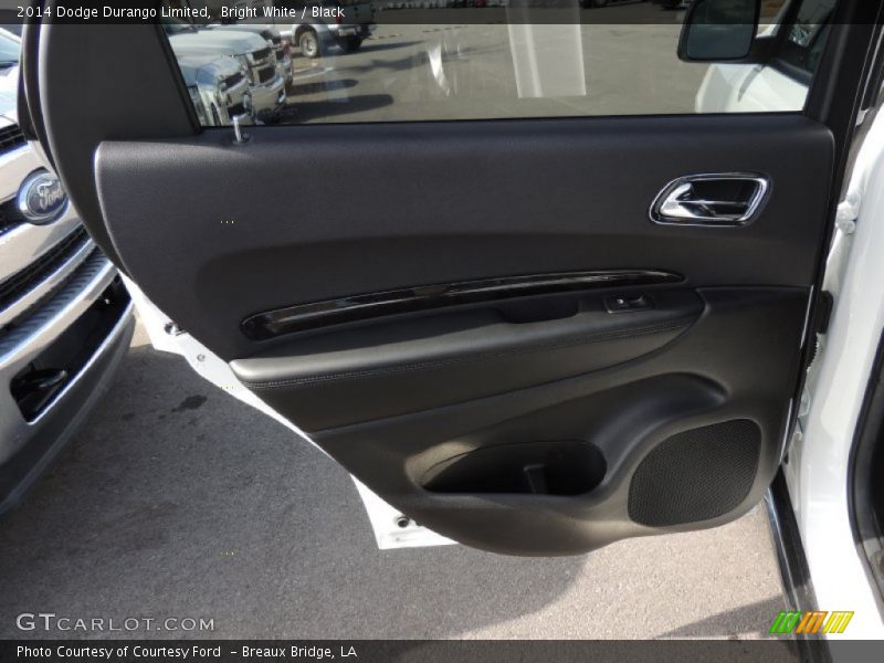 Bright White / Black 2014 Dodge Durango Limited