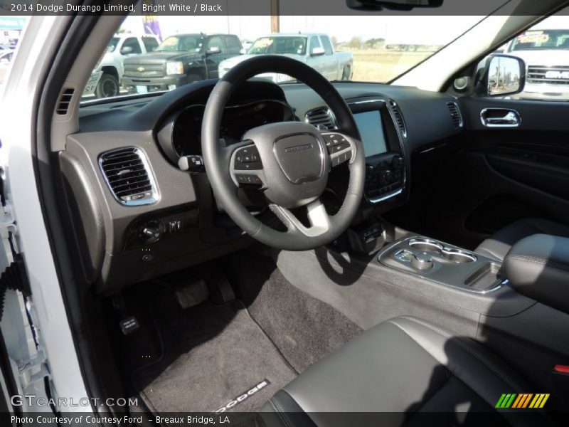 Bright White / Black 2014 Dodge Durango Limited