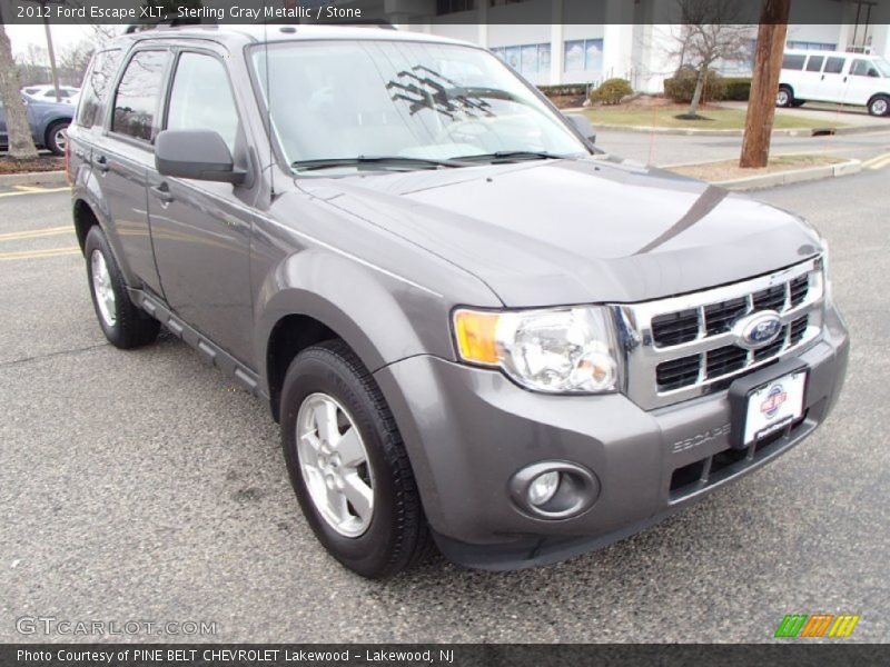 Sterling Gray Metallic / Stone 2012 Ford Escape XLT