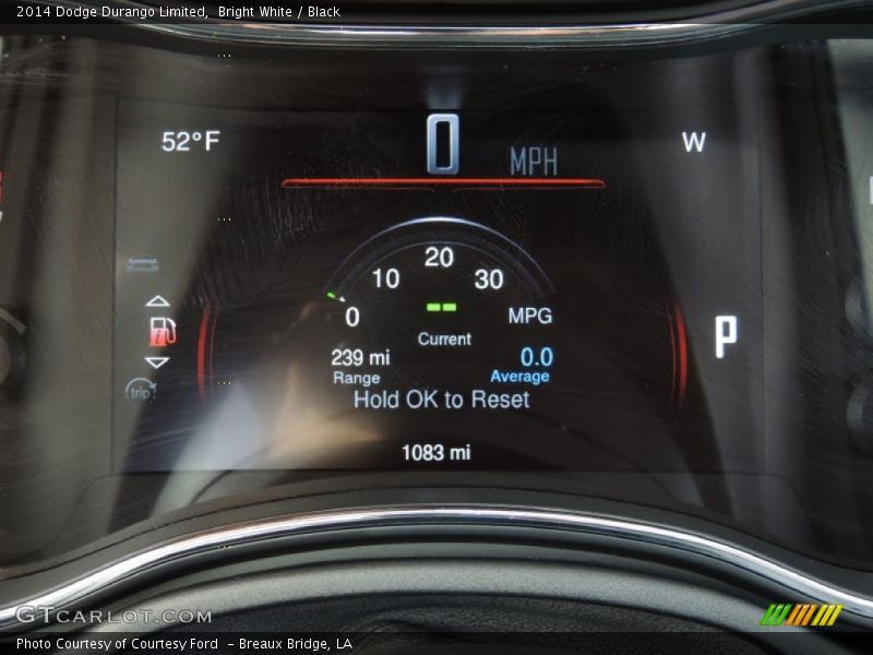 Bright White / Black 2014 Dodge Durango Limited