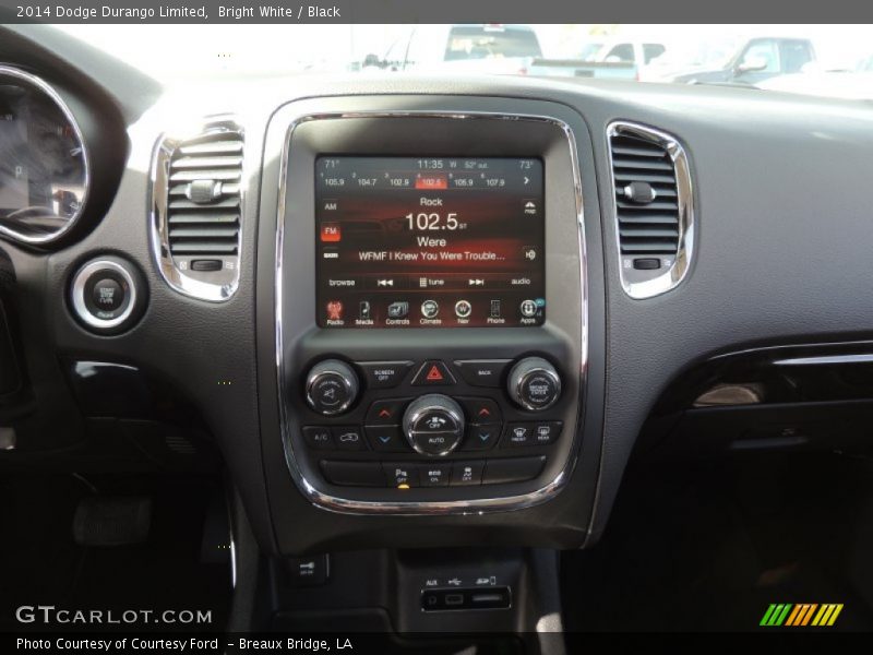 Bright White / Black 2014 Dodge Durango Limited