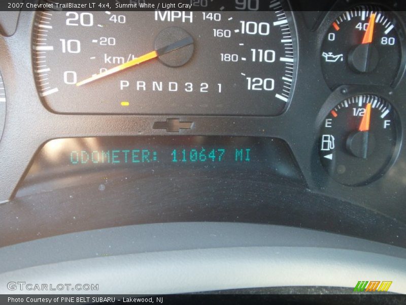 Summit White / Light Gray 2007 Chevrolet TrailBlazer LT 4x4