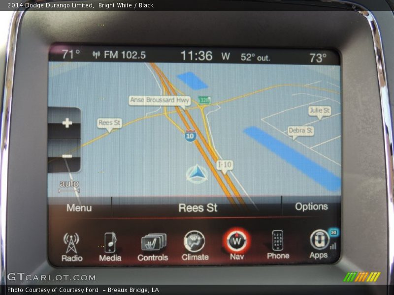 Bright White / Black 2014 Dodge Durango Limited