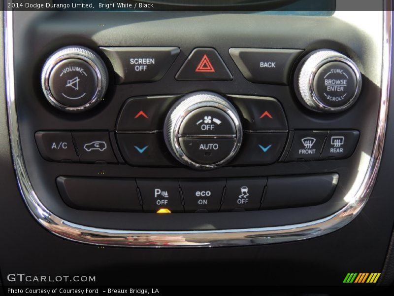 Bright White / Black 2014 Dodge Durango Limited