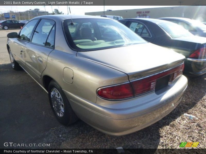 Light Sandrift Metallic / Taupe 2001 Buick Century Custom
