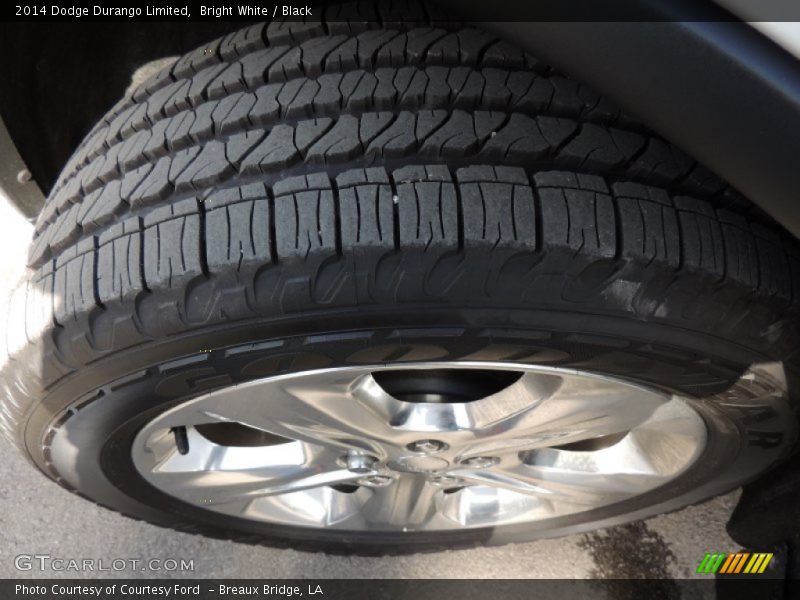 Bright White / Black 2014 Dodge Durango Limited