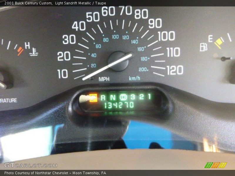 Light Sandrift Metallic / Taupe 2001 Buick Century Custom