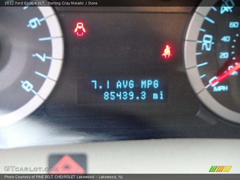 Sterling Gray Metallic / Stone 2012 Ford Escape XLT