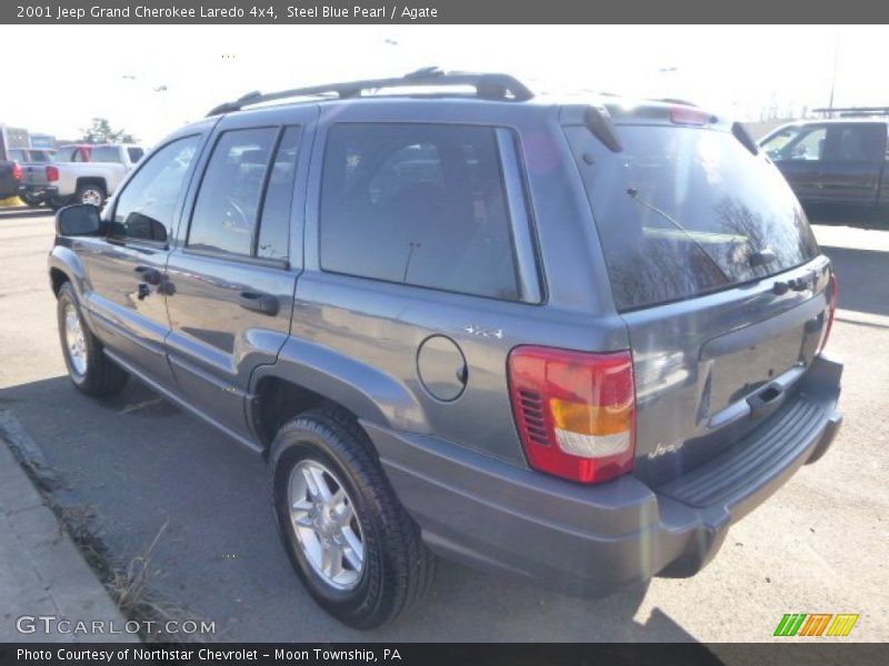 Steel Blue Pearl / Agate 2001 Jeep Grand Cherokee Laredo 4x4