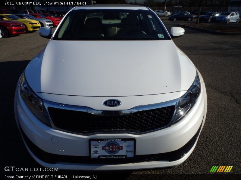 Snow White Pearl / Beige 2011 Kia Optima LX