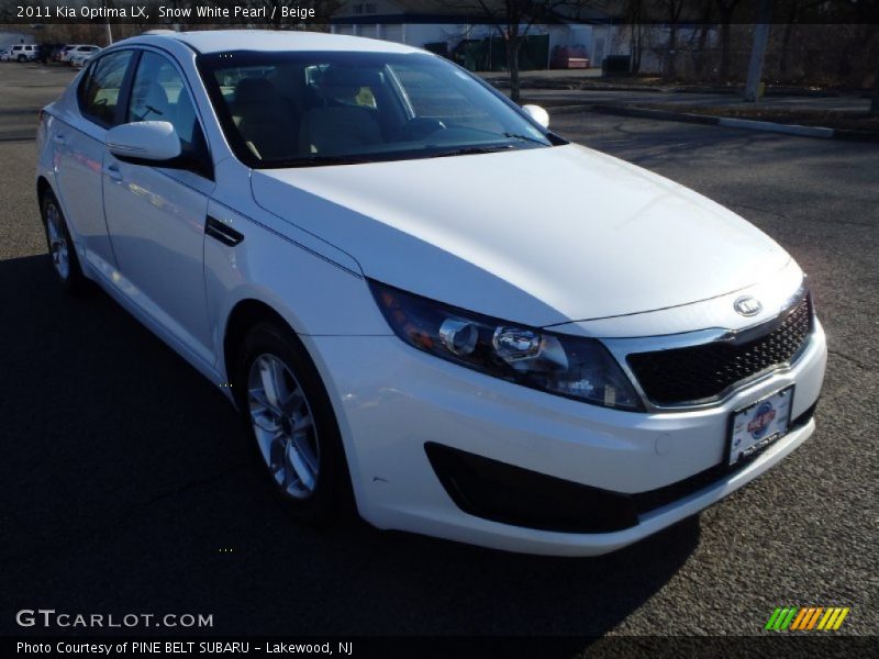 Snow White Pearl / Beige 2011 Kia Optima LX