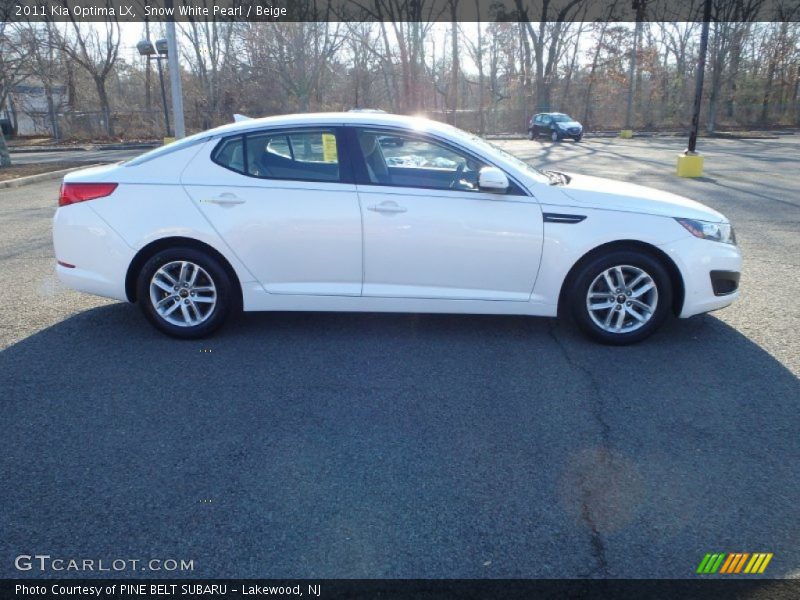 Snow White Pearl / Beige 2011 Kia Optima LX