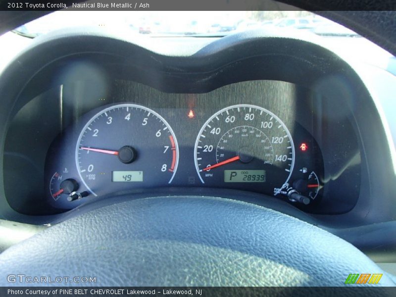 Nautical Blue Metallic / Ash 2012 Toyota Corolla