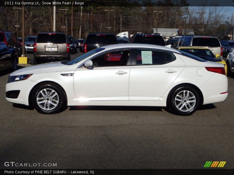 Snow White Pearl / Beige 2011 Kia Optima LX