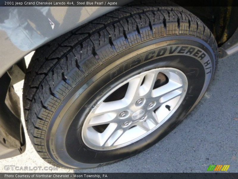 Steel Blue Pearl / Agate 2001 Jeep Grand Cherokee Laredo 4x4