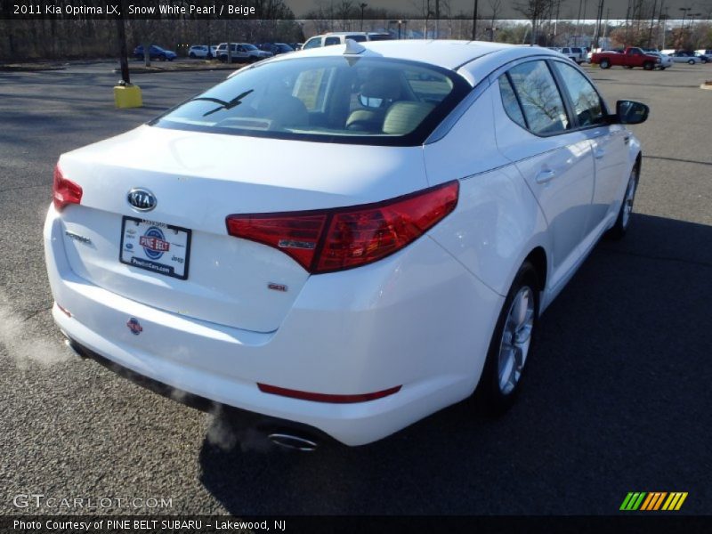 Snow White Pearl / Beige 2011 Kia Optima LX