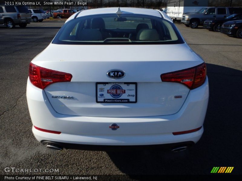 Snow White Pearl / Beige 2011 Kia Optima LX