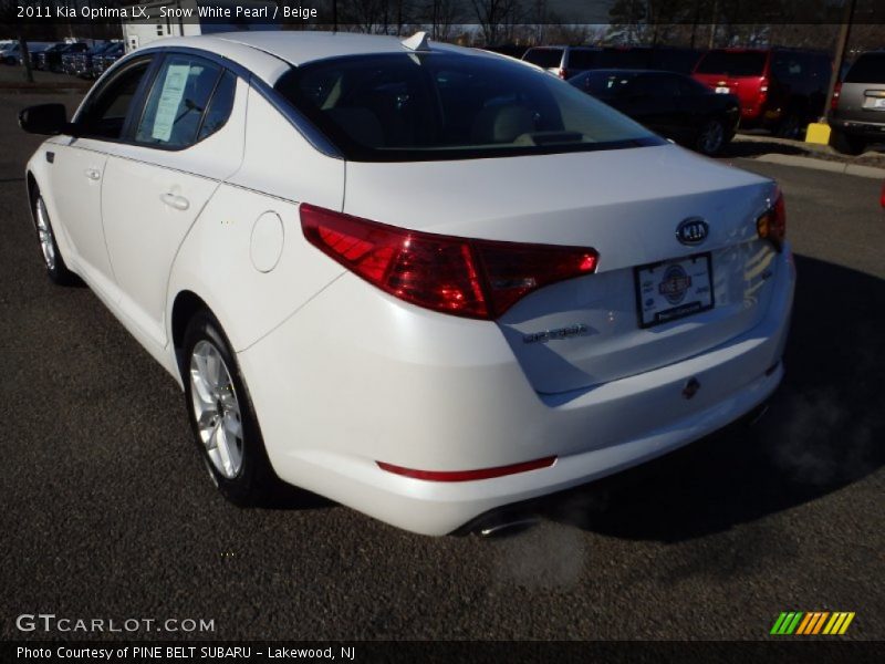 Snow White Pearl / Beige 2011 Kia Optima LX