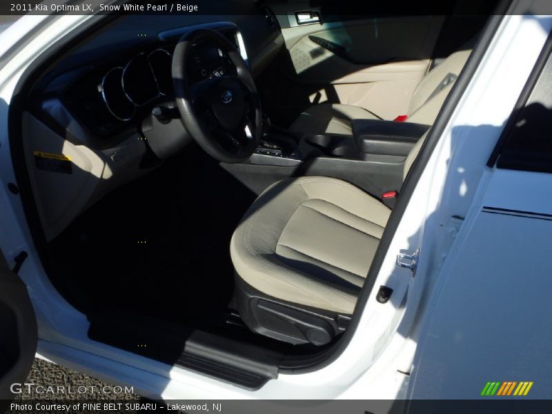 Snow White Pearl / Beige 2011 Kia Optima LX