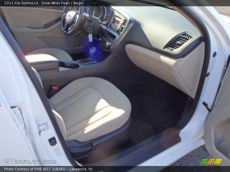 Snow White Pearl / Beige 2011 Kia Optima LX