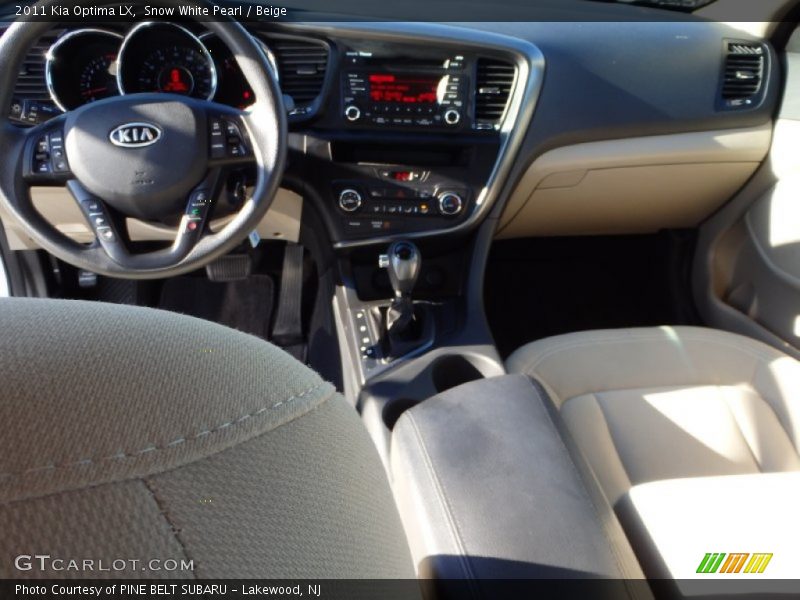 Snow White Pearl / Beige 2011 Kia Optima LX