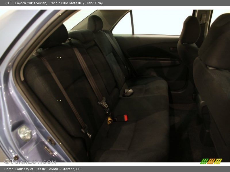 Pacific Blue Metallic / Dark Gray 2012 Toyota Yaris Sedan