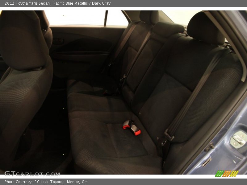 Pacific Blue Metallic / Dark Gray 2012 Toyota Yaris Sedan