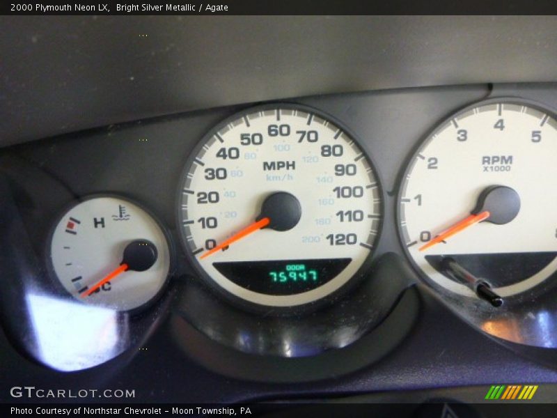 Bright Silver Metallic / Agate 2000 Plymouth Neon LX