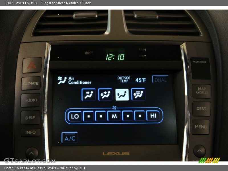 Tungsten Silver Metallic / Black 2007 Lexus ES 350