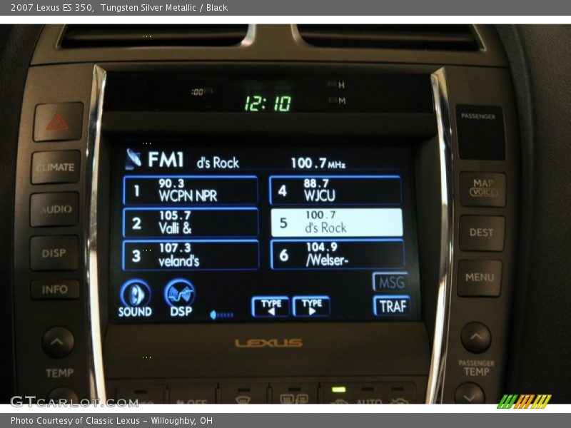 Tungsten Silver Metallic / Black 2007 Lexus ES 350