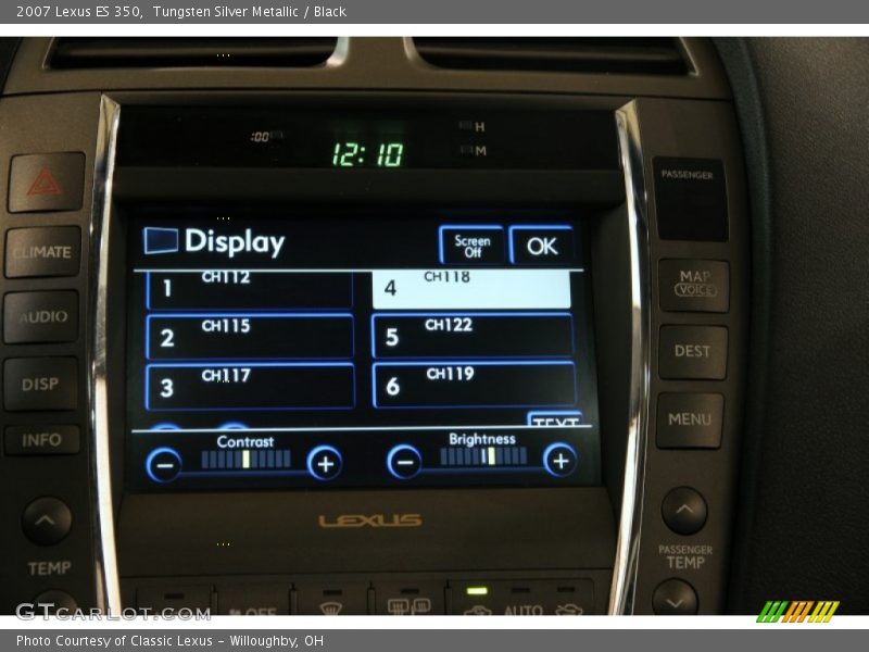 Tungsten Silver Metallic / Black 2007 Lexus ES 350